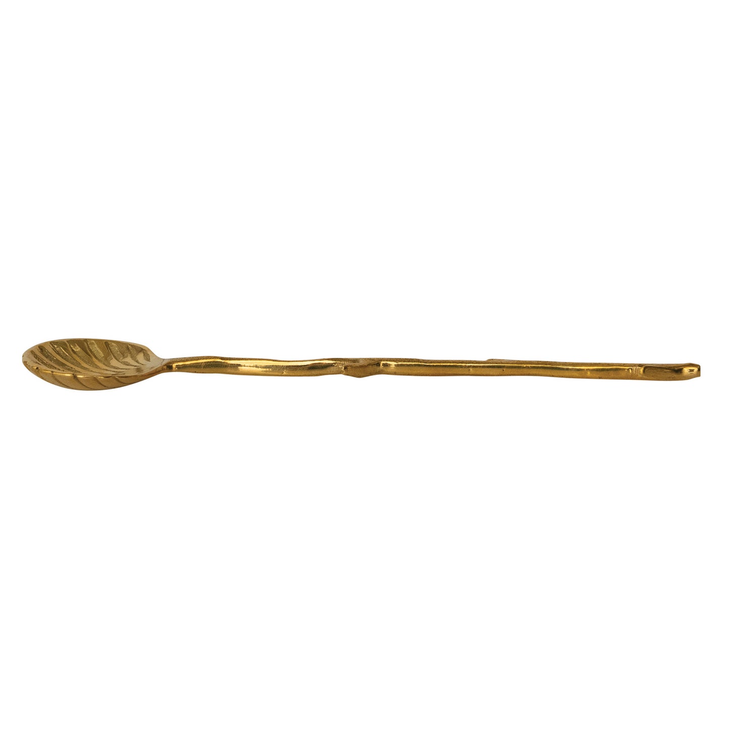 Brass Shell Spoon w/ Twig Handle