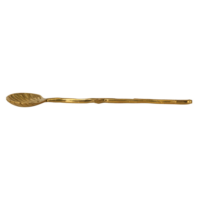 Brass Shell Spoon w/ Twig Handle