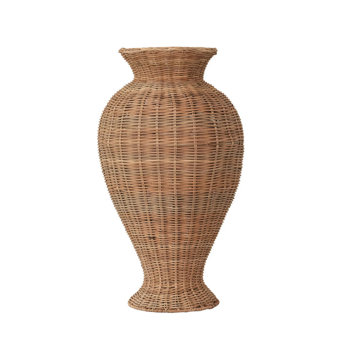 Hand-Woven Rattan Vase