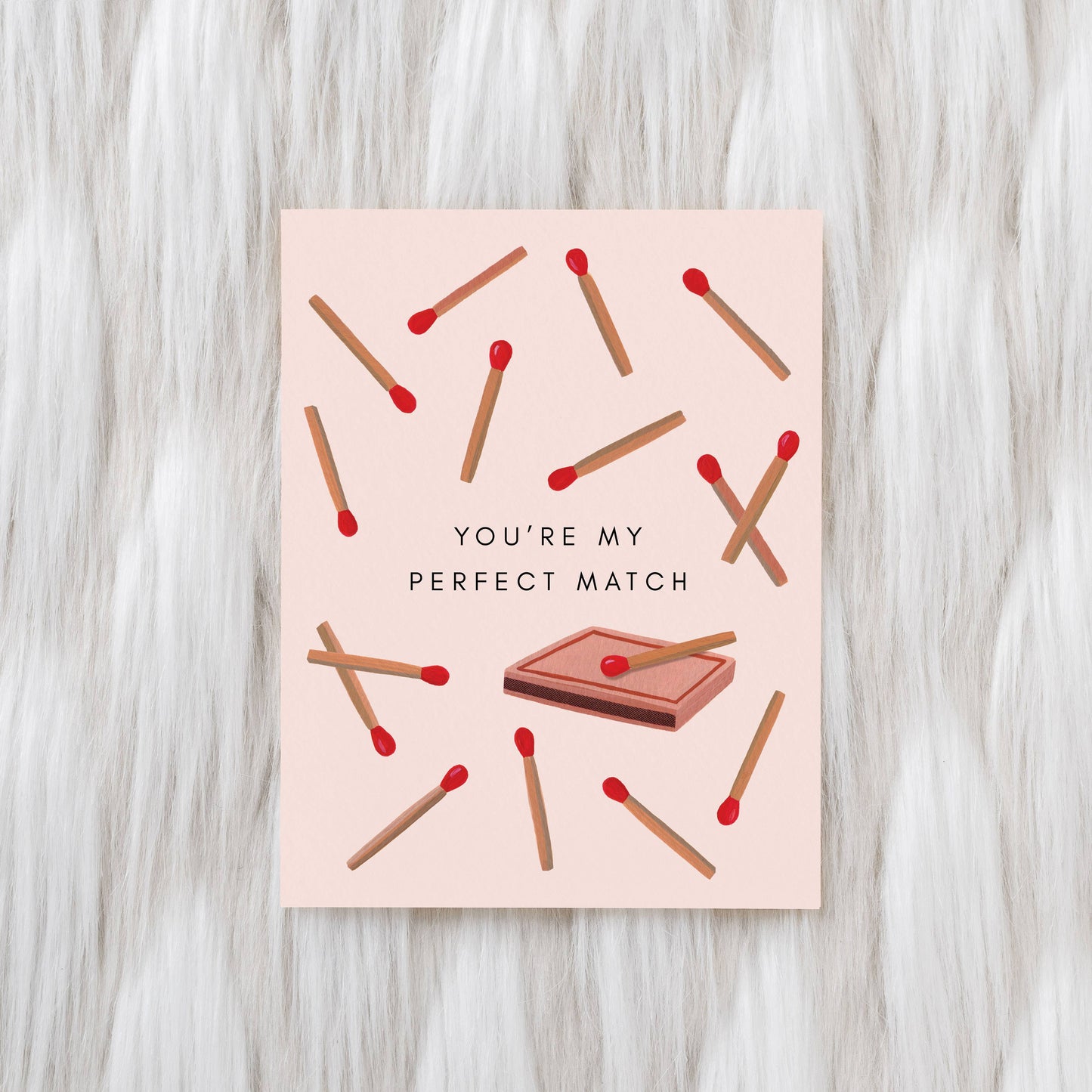 Perfect Match Greeting Card by Girl w/ Knife