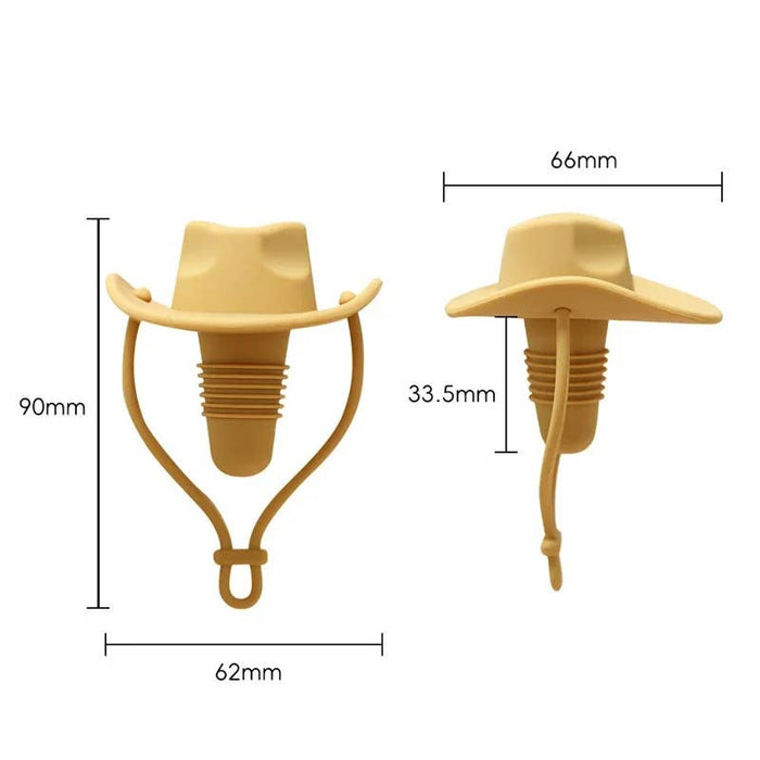 Cowboy Hat Wine Stopper: A Red