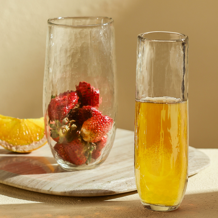 Pebbled Large Glasses - Set of 2