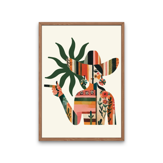 Mosaic Cowgirl Print