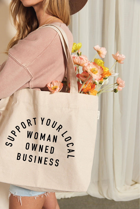 WOMAN OWNED BUSINESS Canvas Tote Bag