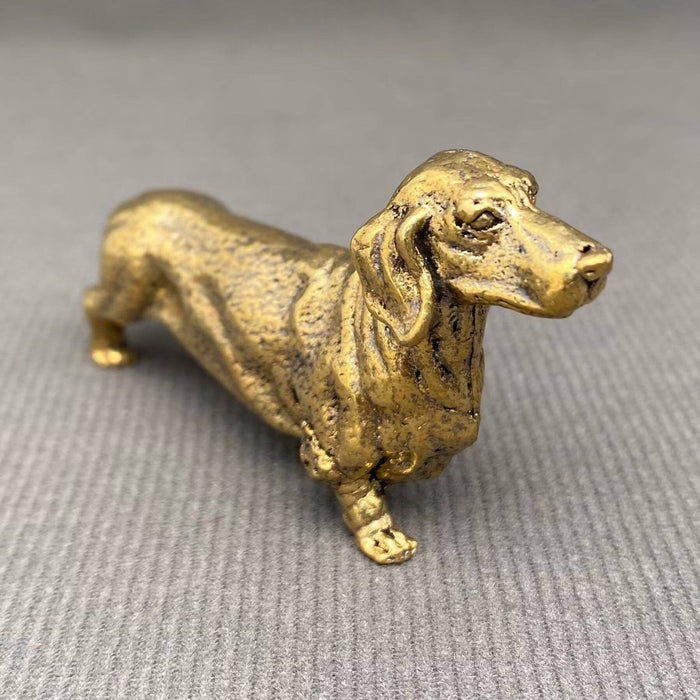 Brass Dachshund Dog