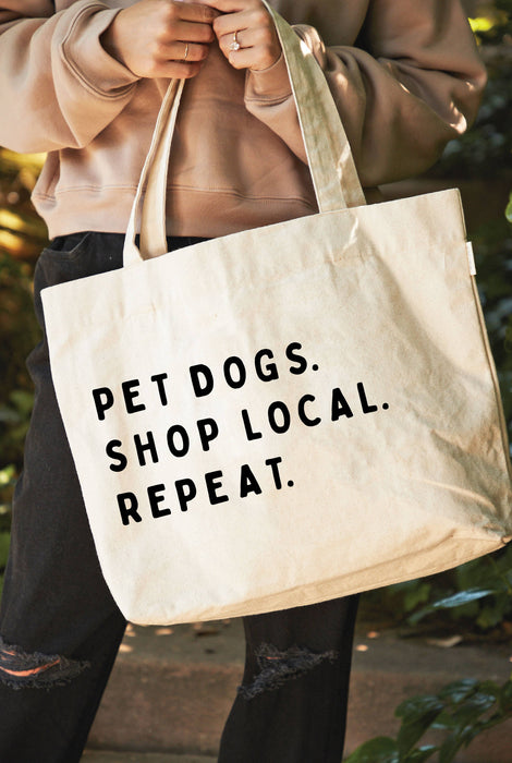 PET DOGS Canvas Tote Bag