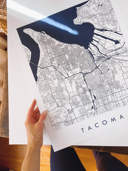Oconomowoc "Blueprint" Map- 11x14