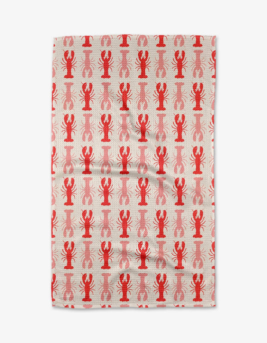 Geometry - Lobster Stripe Tea Towel