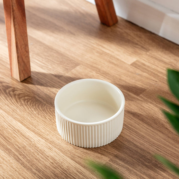 Ribbed Pet Bowl Collection