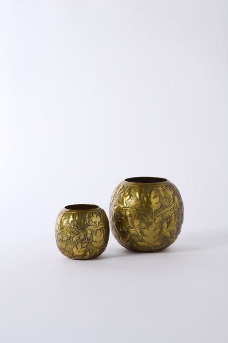 Pressed Metal Vase