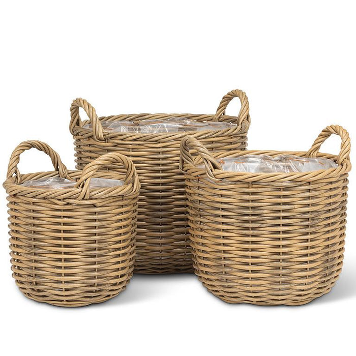 Tall Basket with Handles- Medium 11.5"