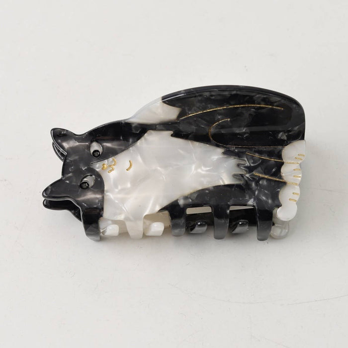 Cat Hair Claw Clip-Iridescent Dark Gray