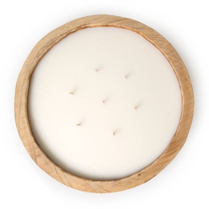 13.5" Paulownia Circular Wood Candle