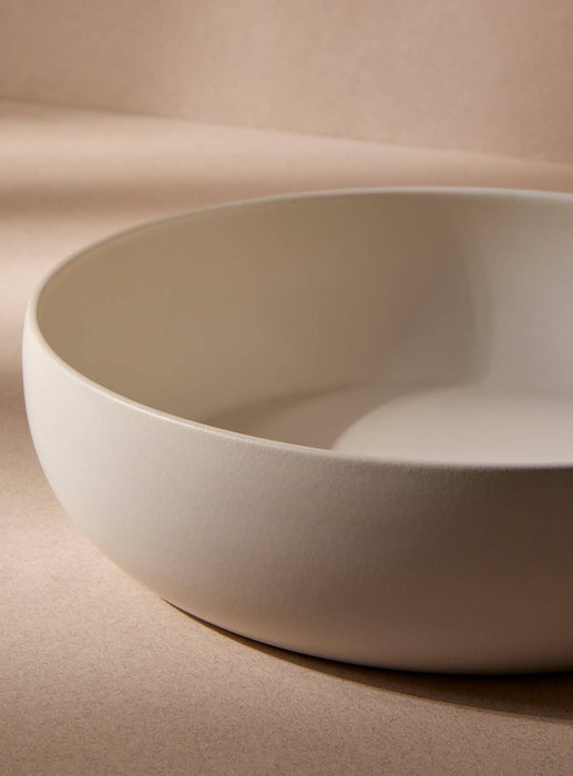 Stoneware Shallow Serving Bowl