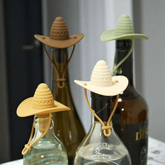 Cowboy Hat Wine Stopper: A Red