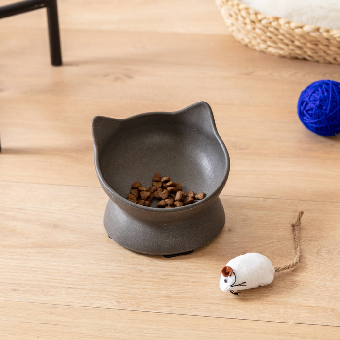 Archie Bamboo Tilt Cat Bowl