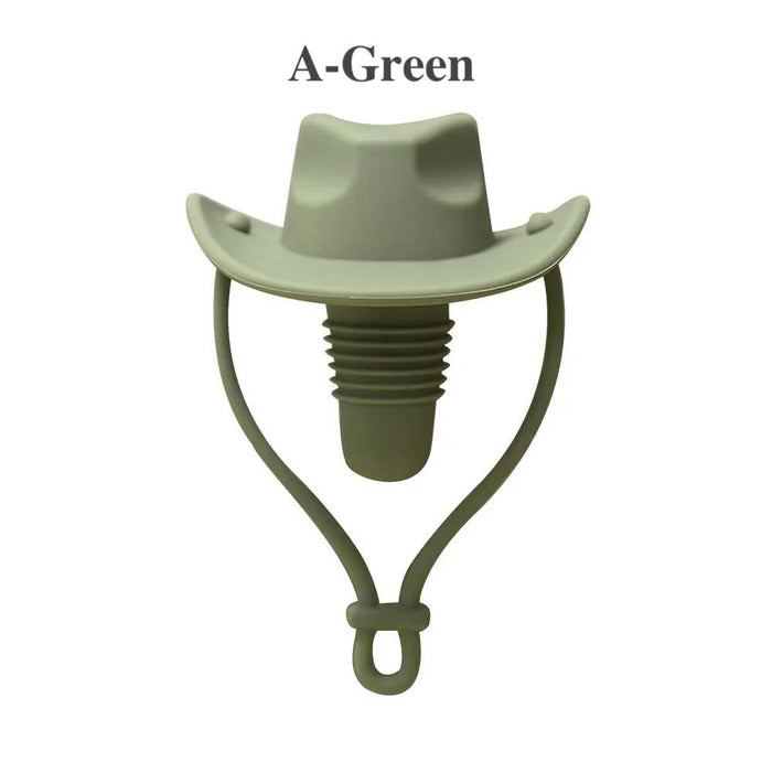 Cowboy Hat Wine Stopper: A Red