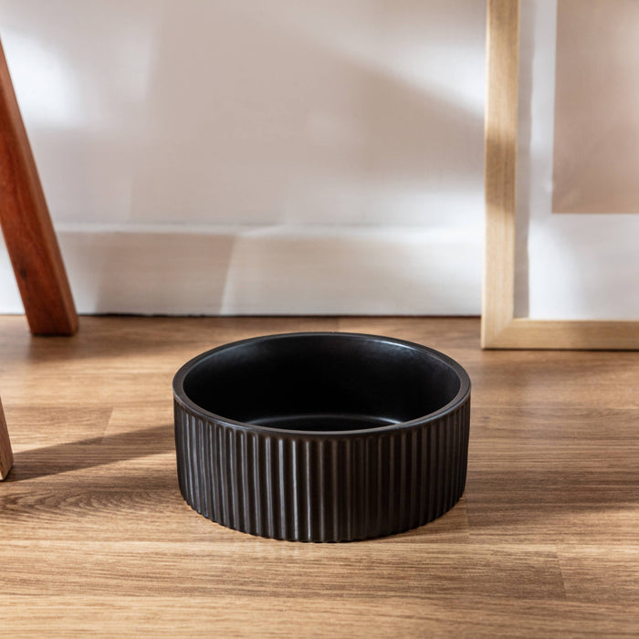Ribbed Pet Bowl Collection