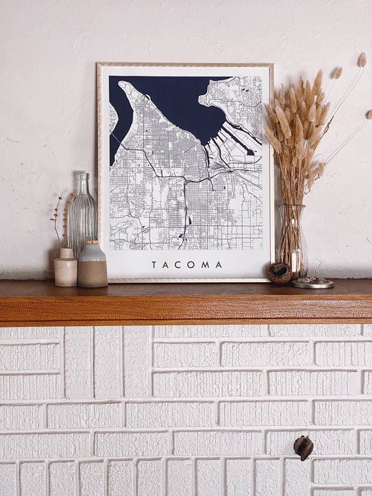 Oconomowoc "Blueprint" Map- 8x10