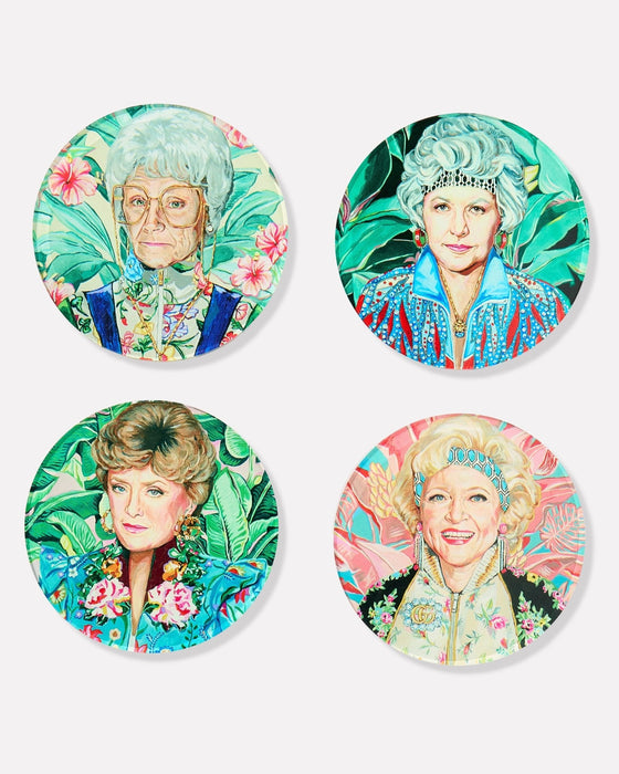 Golden Gals Coasters- Boxed Set of Four