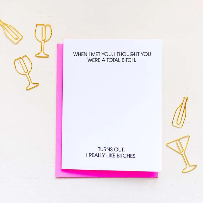 Total Bitch Letterpress Card