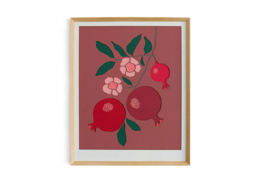Molly M Designs - Terracotta Pomegranate Framed