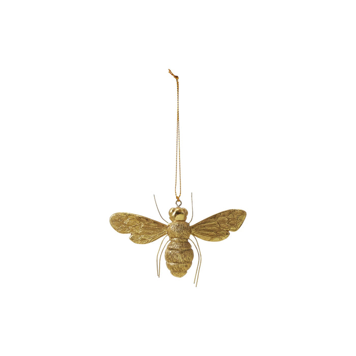 Gold Resin Bee Ornament